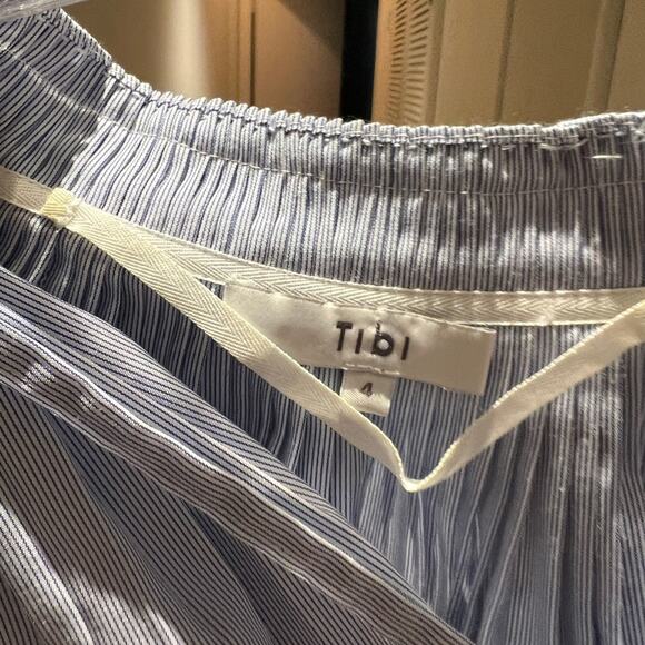 Tibi Light Blue Pleated Blouse - Picture 9 of 12